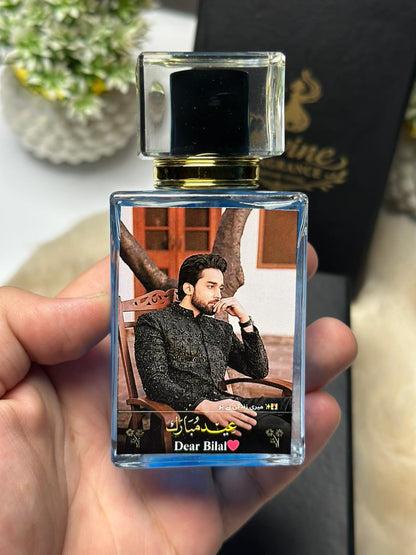 Customize Eid Mubarak Photo Perfume
