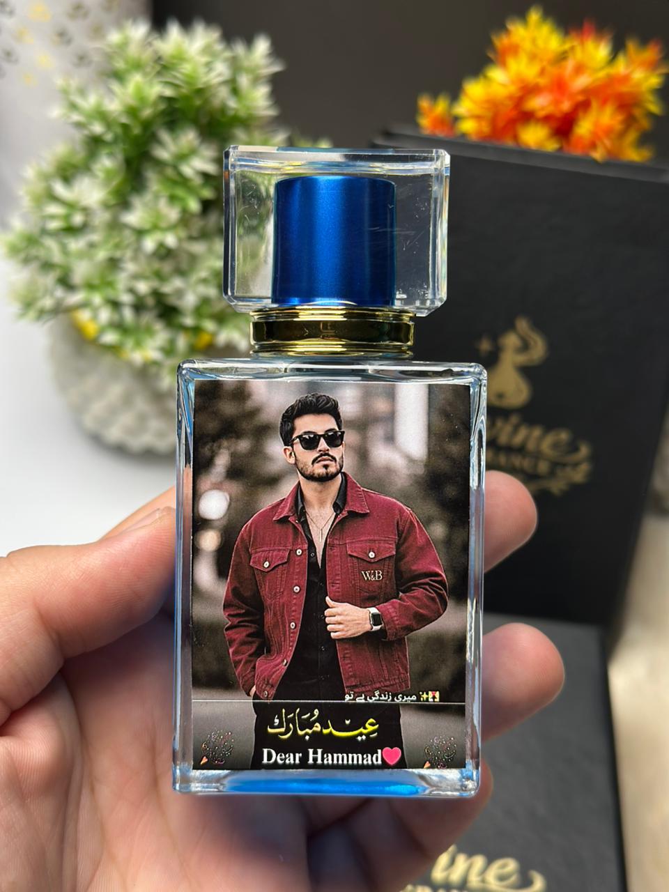 Customize Eid Mubarak Photo Perfume